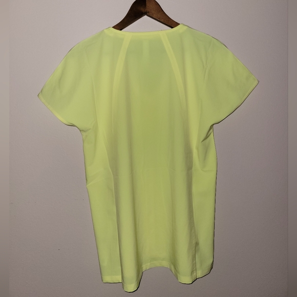 Neon yellow short sleeve Athleta top - Picture 4 of 8